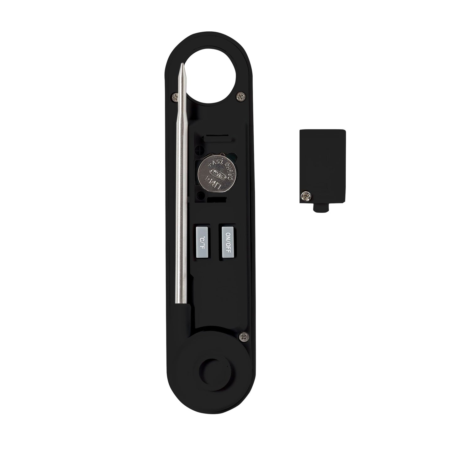 Taylor 1476 Instant Read Digital Meat Food Grill BBQ Cooking Kitchen Thermometer, Tailgating and Grilling Compact Folding Probe, Black