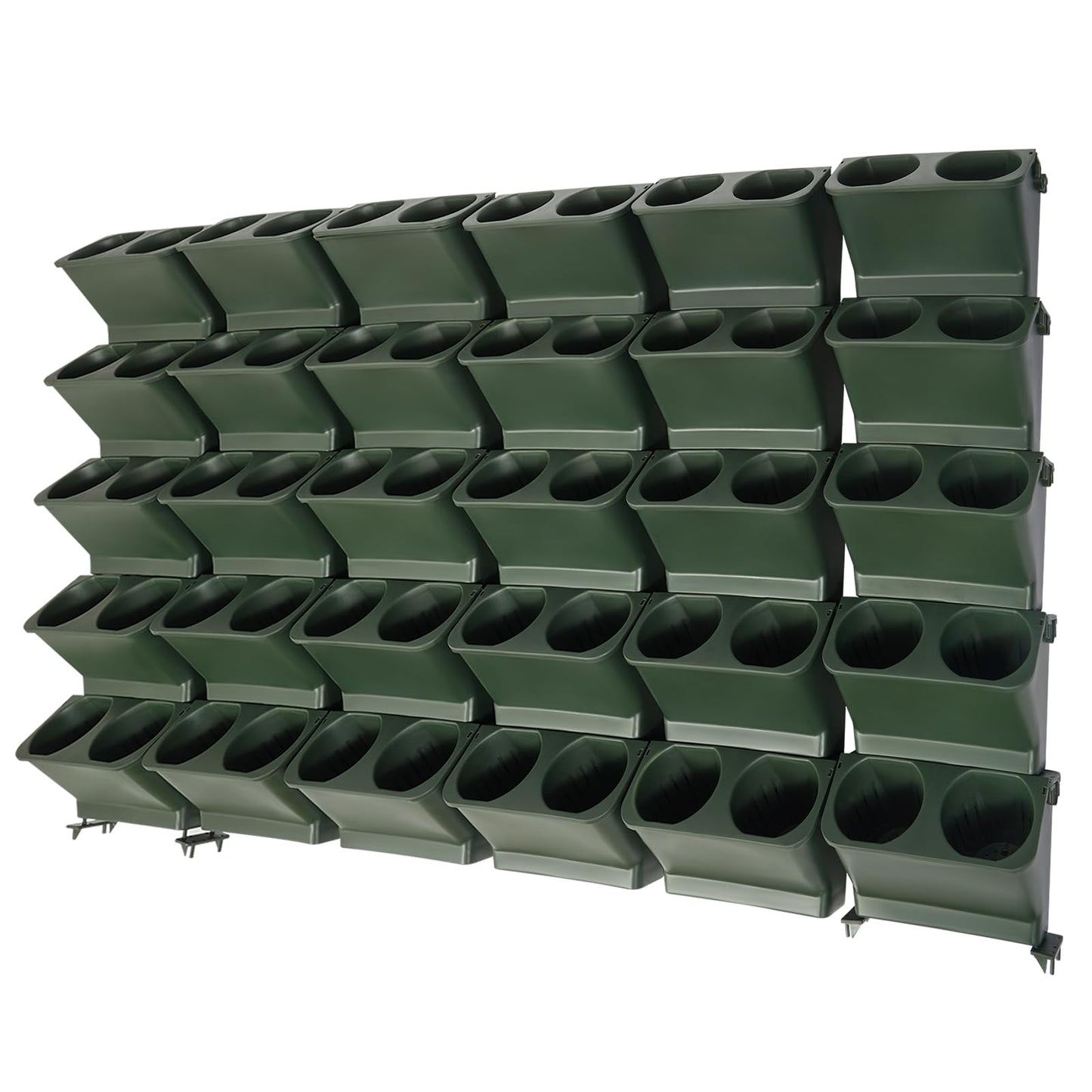 NeNchengLi Living Wall Planter Indoor Outdoor, Vertical Garden Wall Planter 30Pcs Hanging Planter Pots, Wall-Mounted Self Watering Living Wall for Flowers Vegetables Herbs, Auto Drainage