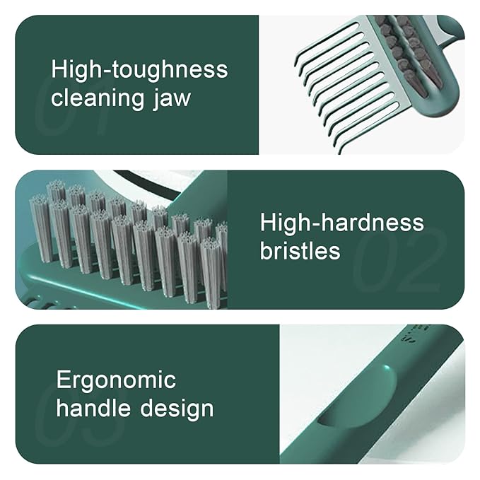 RHOS 2-in-1 Hair Brush Cleaner and Comb Remover Rake