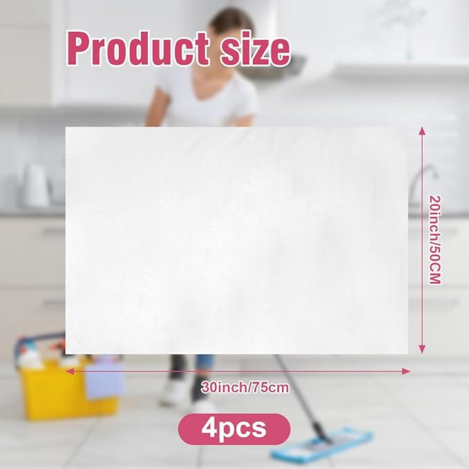 4 Pcs Extra Large Microfiber Cleaning Cloth 30 x 20 Inch Reusable Thick