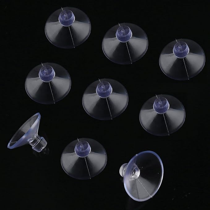 10 Pack Glass Tableholders - 18mm Rubber Suction Cups