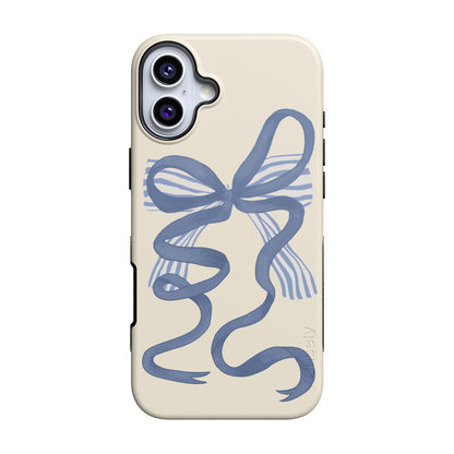 Casely iPhone 16 Plus Case | Blue Stripes | Sunday Best | Compatible with MagSafe | Bold Protective Design