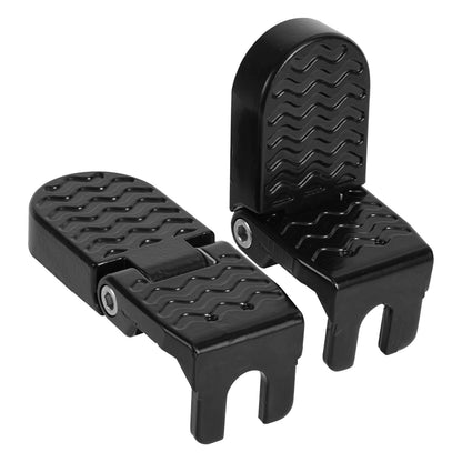 2pcs Bike Foot Pegs, Aluminum Alloy Non-Slip Folding Bike Rear Pedals for Passengers Mountain Road E-Bicycles BMX Accessories