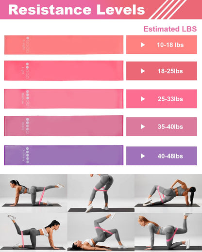 Pilates Ball and Ring Set for Women, At Home Pilates Kit with Thigh Master, 5 level Resistance Bands, Yoga Ball & Muscle Massage Ball, 18 Pcs Pilates Essential Kit for Toning Fitness Workout Equipment