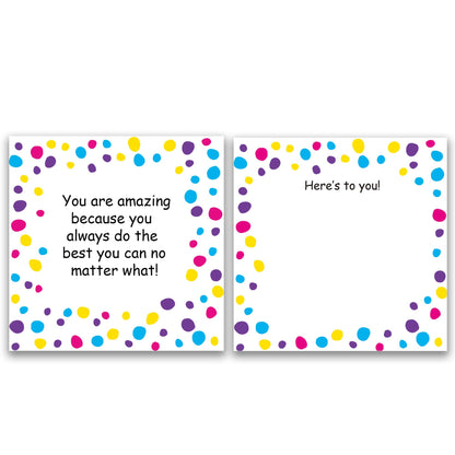 Racrico 70 Inspirational Cards with Envelopes & Stickers – 3.5x3.5 Positive Affirmation Notes in Gift Box – Encouragement, Gratitude, Motivation.