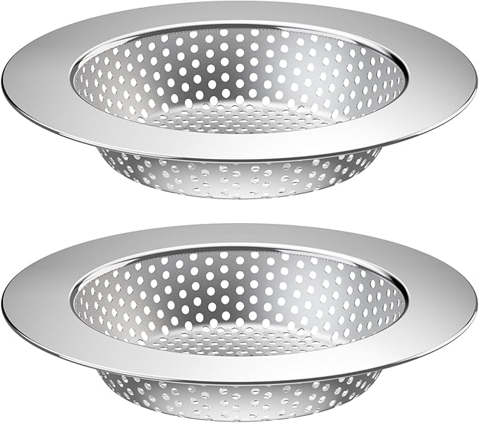 2PCS Kitchen Sink Drain Strainer/Catcher/Basket/Cover/Filter/Trap/Screen