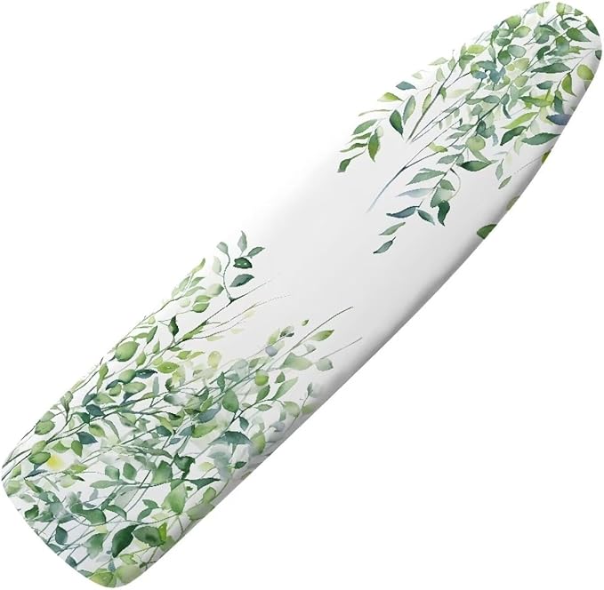 Green Leaves Ironing Board Cover and Pad 15x54 Ironing Table Cover Standard