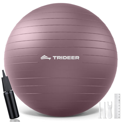 Trideer Yoga Ball for Pregnancy Office Ball Chair– Exercise Ball for Birthing, Labor, Stretching & Core Workout – Anti-Burst, Slip-Resistant for Home Gym, Flexible Seating & Physical Therapy