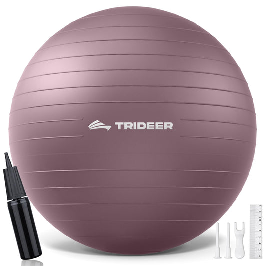 Trideer Yoga Ball for Pregnancy Office Ball Chair– Exercise Ball for Birthing, Labor, Stretching & Core Workout – Anti-Burst, Slip-Resistant for Home Gym, Flexible Seating & Physical Therapy