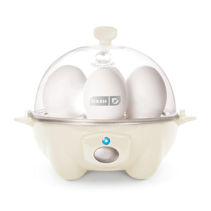 DASH Rapid Egg Cooker: 6 Egg Capacity Electric Egg Cooker for Hard Boiled Eggs, Poached Eggs, Scrambled Eggs, or Omelets with Auto Shut Off Feature - Aqua, 5.5 Inch (DEC005AQ)