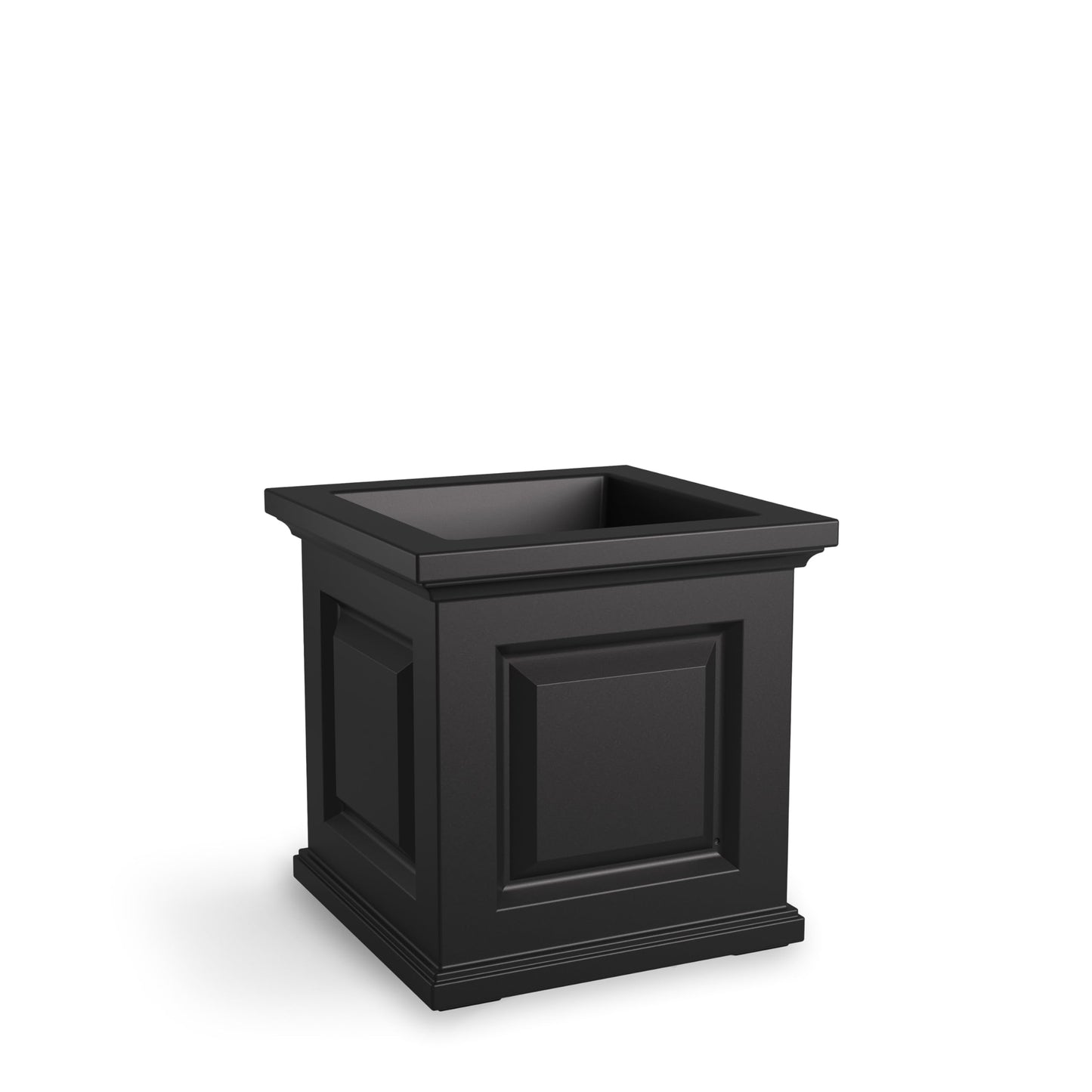 Mayne Nantucket 16-Inch Square Planter – Self-Watering, Weather-Resistant Planter for Flowers – Durable Outdoor Design for Patio, Porch, or Entryway