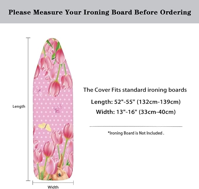 Tulip Easter Ironing Board Cover and Pad