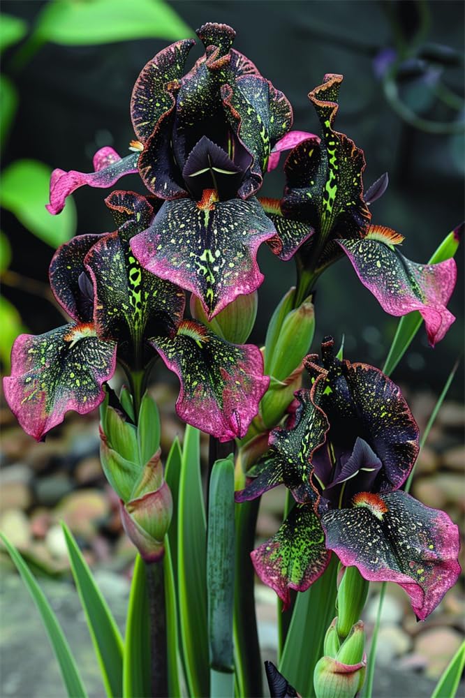 2 Iris Pots to Grow Indoor or Outdoor Professional Fall or Spring Simple to Grow Surprise -20 bulbs-5