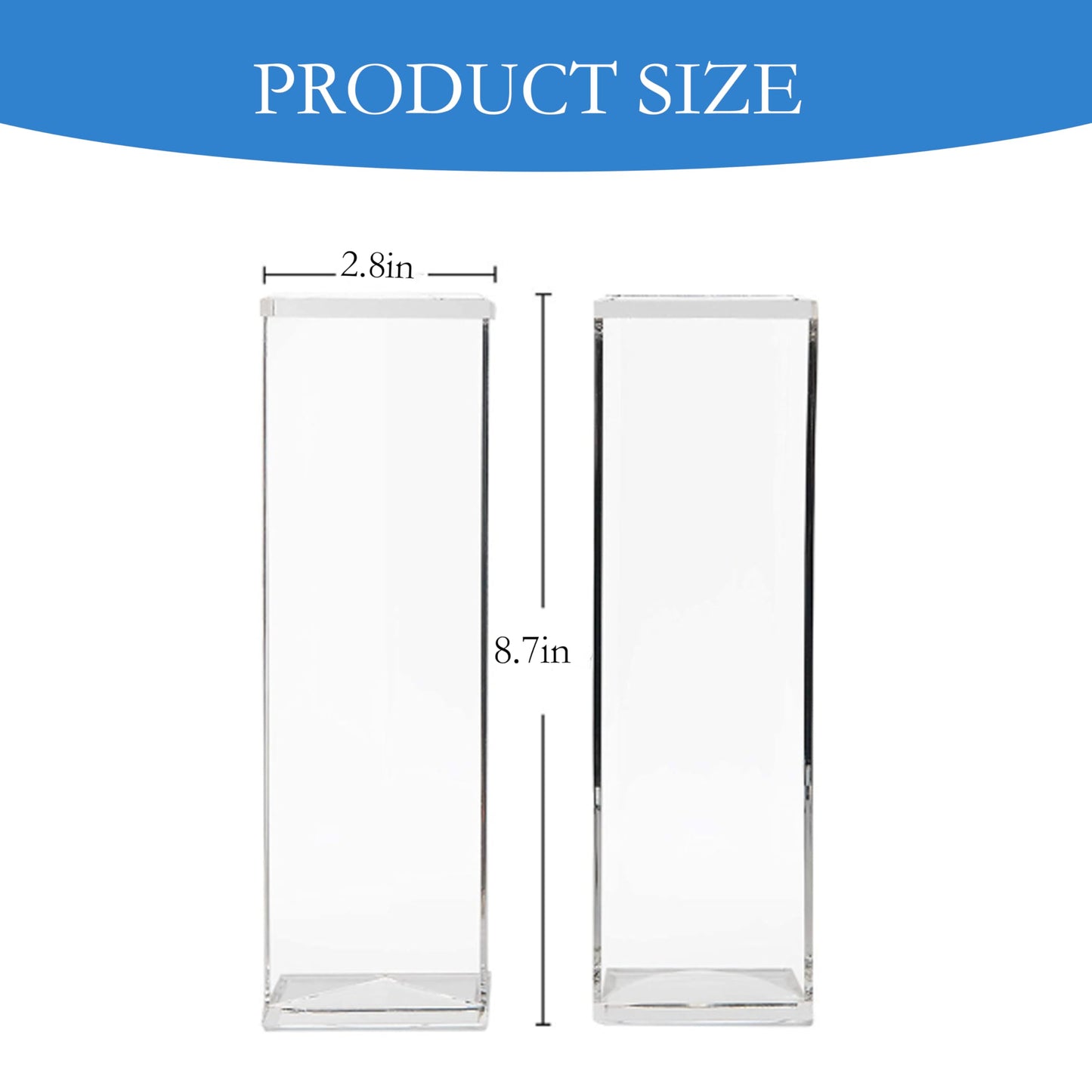 AcrylicTrays 2-Piece Cracker Trays, Rectangular Display Trays Versatile Clear Cracker, Home Kitchen and Elegant Entertaining