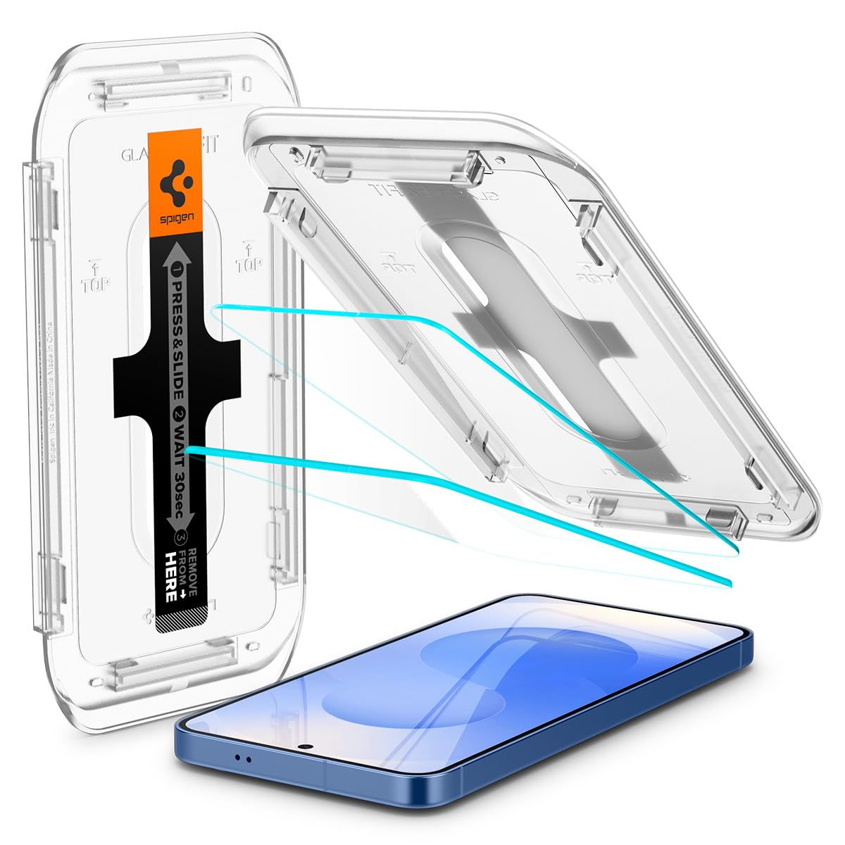 Spigen Tempered Glass Screen Protector [GlasTR EZ Fit] designed for Galaxy S25 Plus | Galaxy S24 Plus [Case Friendly] - 2 Pack