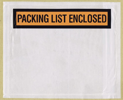 1000 Pcs Packing List Envelopes Pouches 4.5”x 5.5”,Packing Envelopes for Shipping Mailing Pouch Enclosed Bags with Packing Slips Invoice Label