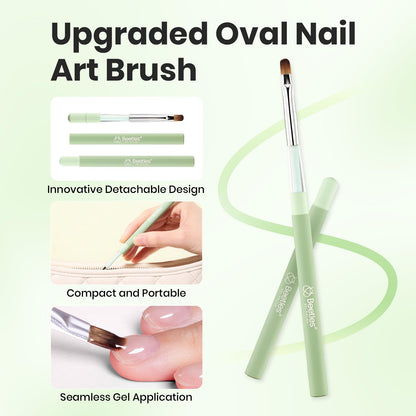 Beetles 31pcs Nail Art Brushes, Dotting Tools, Nail Art Pens, Dust Brush, Striping Liner Fingernail Drawing Pens with Palette Holder All in One for Starter Manicure Design Set
