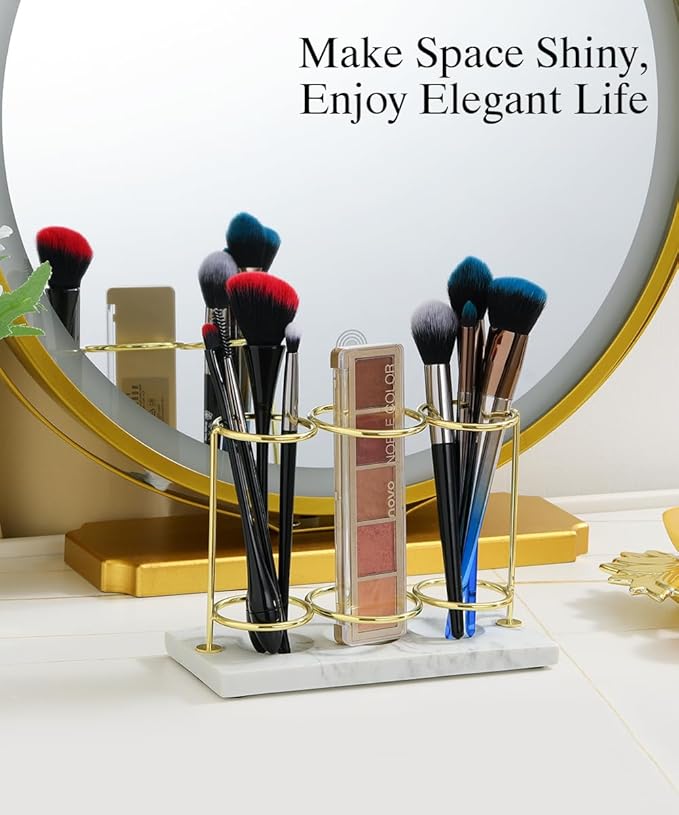 Emibele Electric Toothbrush Holder, 3 Slots 2-Layer Resin Electric Toothbrush