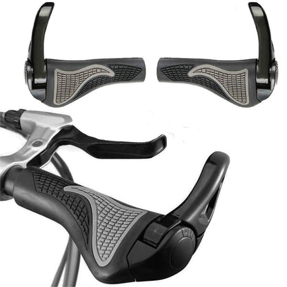 Eyech One Pair Bicycle OX Horn Handlebar Grips Anti-Slip Silicon Ergonomic Bike Handlebar Grips for MTB Mountain Road Bike