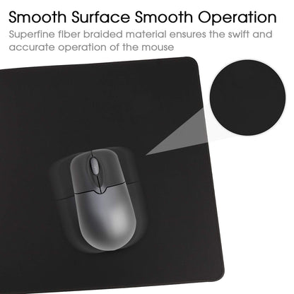 HIHUHEN Gaming Mouse Mat/Large Mouse Pad 800 x 400 x 3mm / XXL mouse pad/large size | improved precision and speed | rubber base for stable grip on smooth surfaces | non-slip (80x40 Black)