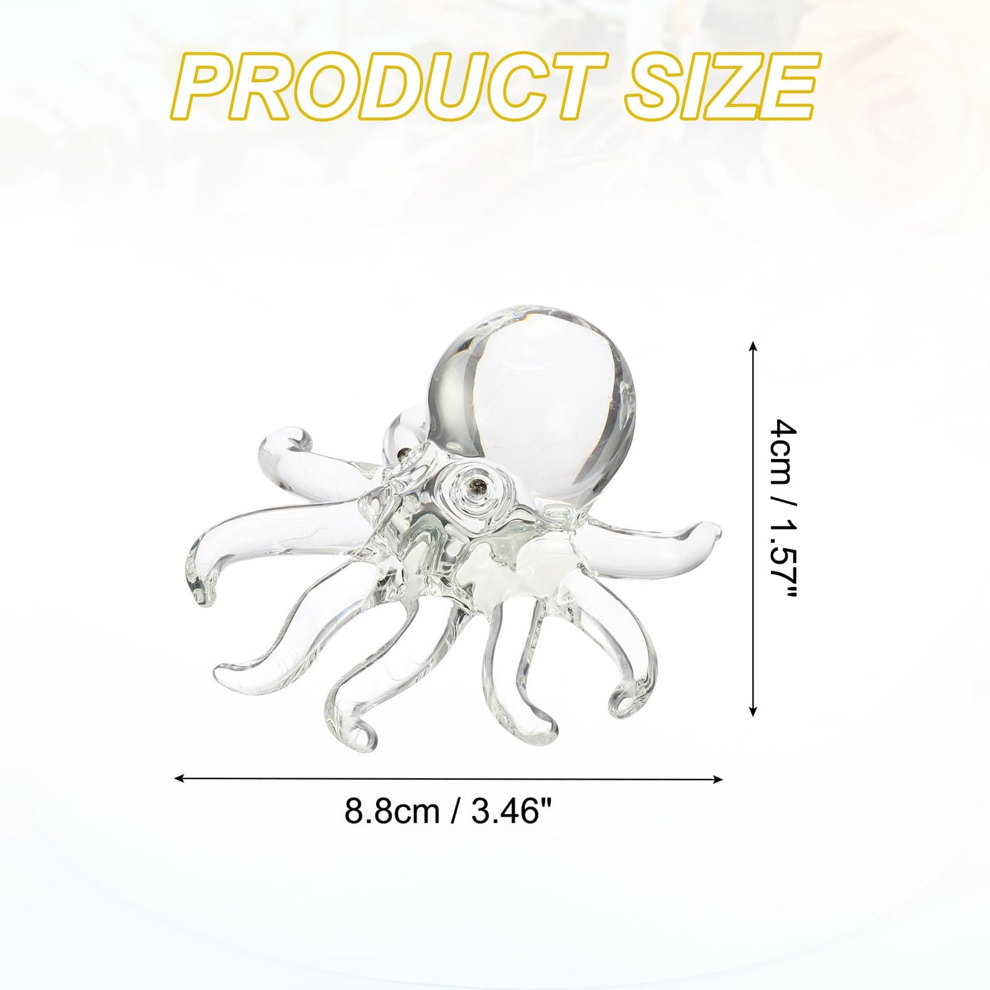 uxcell Crystal Animal Figurine Collectible, Art Cut Fish Statue Table Animal Figurines Home Decor Paperweight Ornament for Home Office Gift Women Wedding, Transparent