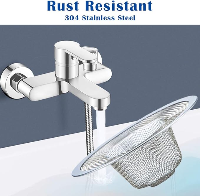 40 pcs Heavy Duty Stainless Steel Slop Basket Filter Trap, 2.75" Top / 1" Mesh