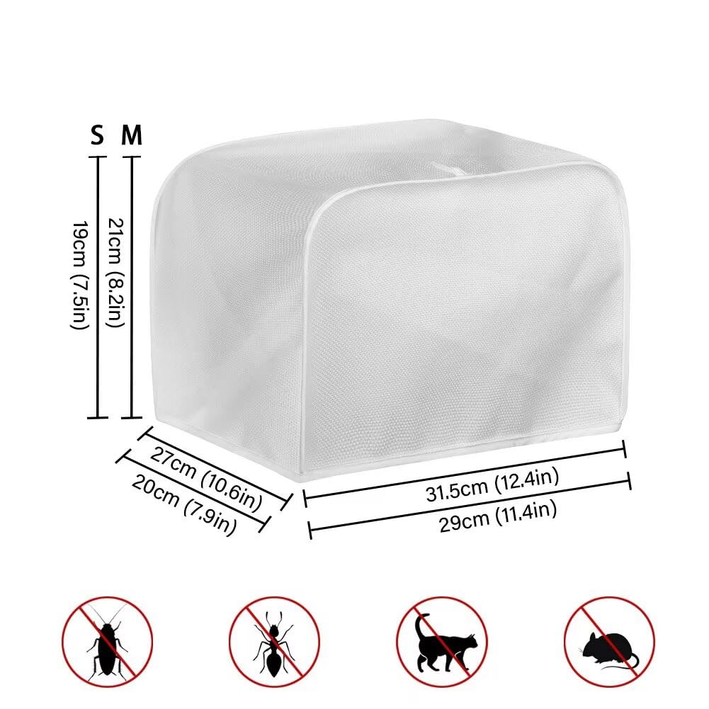 ASQVTIFE Christmas Toaster Covers 4 Slice Wide Slot for Home Christmas Kitchen Decor Green Toaster Oven Covers for Kitchen Counter Kitchen Bakeware Protector Foldable Accessories