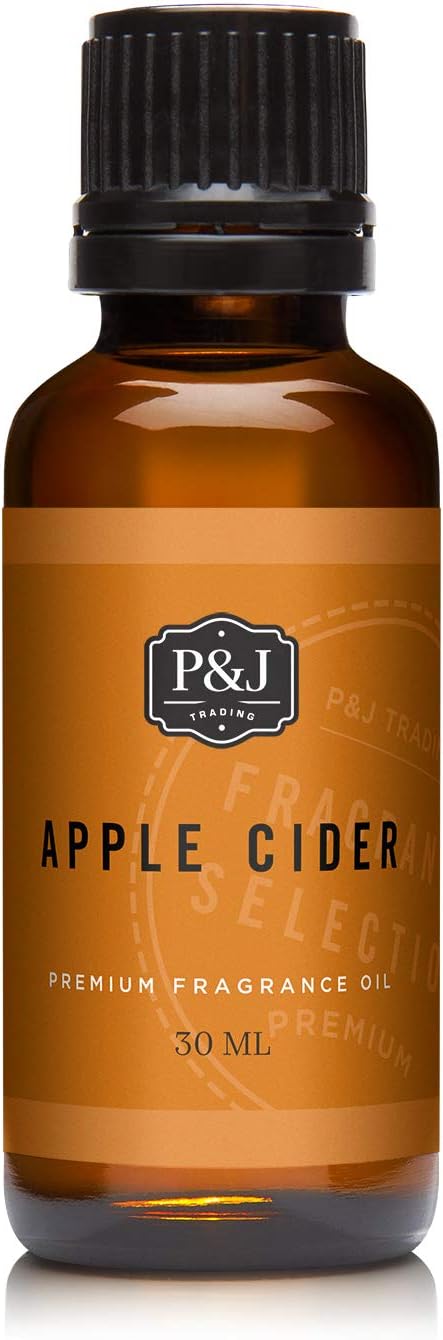 P&J Fragrance Oil Autumn Set | Brown Sugar, Apple, Harvest Spice, Vanilla, Forest Pine, and Snickerdoodle Candle Scents for Candle Making, Freshie, Soap Making Supplies, Diffuser Oil Scents