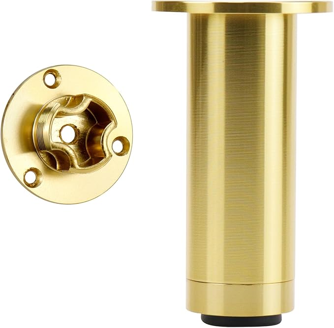 4 Pcs Gold Adjustable Sofa Legs Metal Modern Furniture Legs
