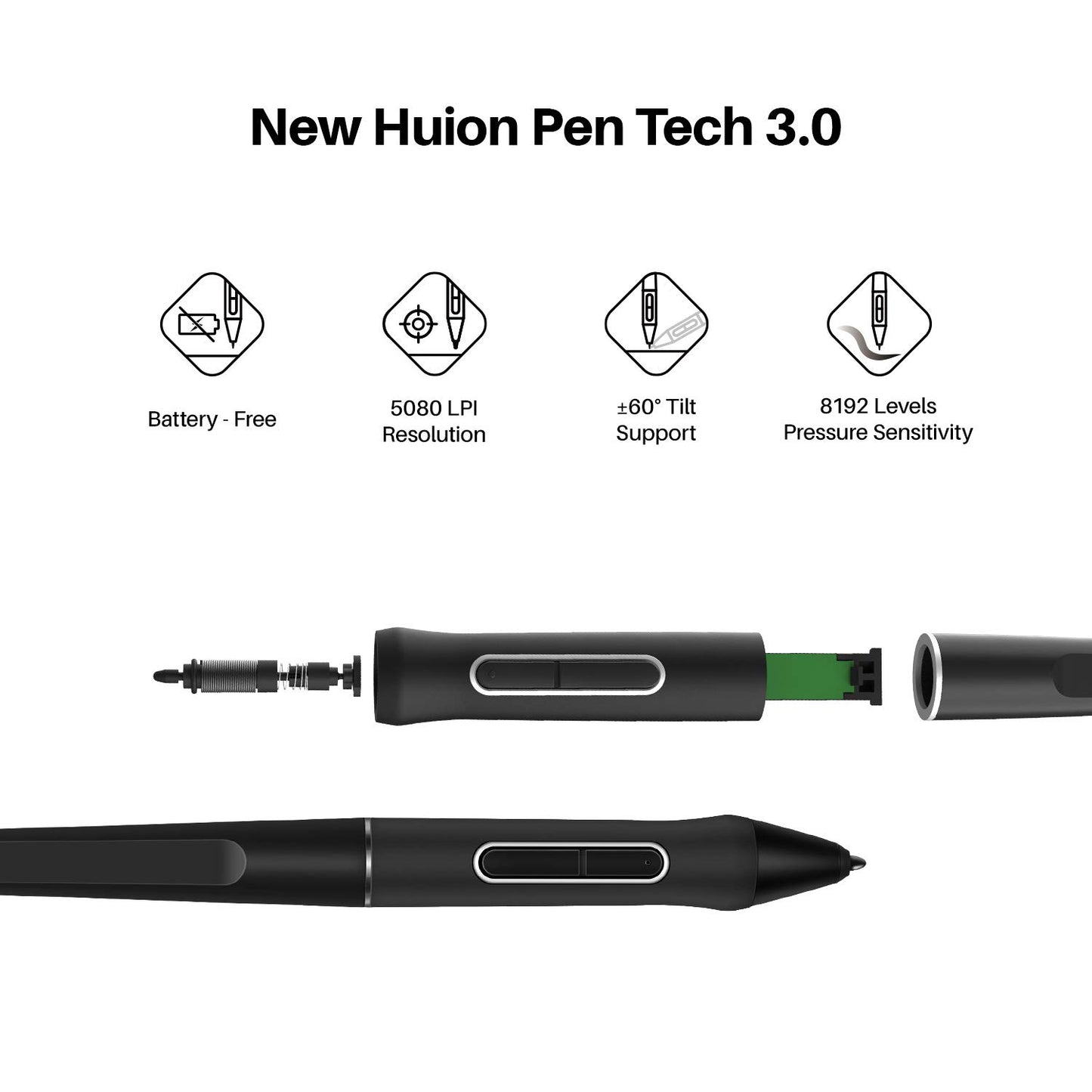2021 HUION KAMVAS 16 Graphics Drawing Tablet with Full-Laminated Screen Anti-Glare 10 Express Keys Android Support Battery-Free Stylus 8192 Pen Pressure Tilt Adjustable Stand - 15.6 Inch Pen Display