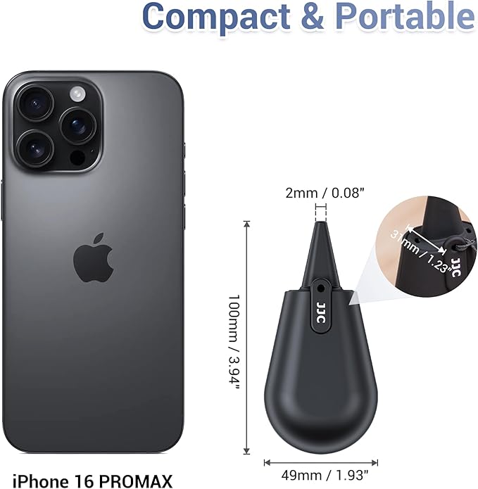 Pocket-Sized Silicone Camera Dust Blower Lens Air Blower, Small Camera Lens