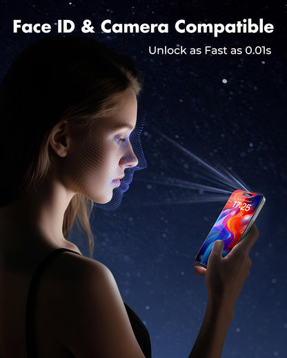 UNBREAKcable 2-Pack Screen Protector for iPhone 16e/13/13 Pro/14, Double Shatterproof Tempered Glass [Easy Installation] [9H Hardness] [99.99% HD] [Case Friendly] for Apple 13 Pro/13/14/16e 6.1 inch