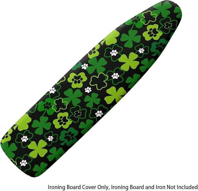 Ironing Board Cover and Pad Green Leaf Thick Padding Standard Size Iron Board