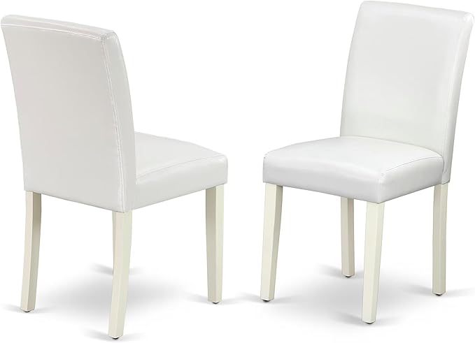 East West Furniture ABP2T64 Abbott Classic Parson Dining Chairs
