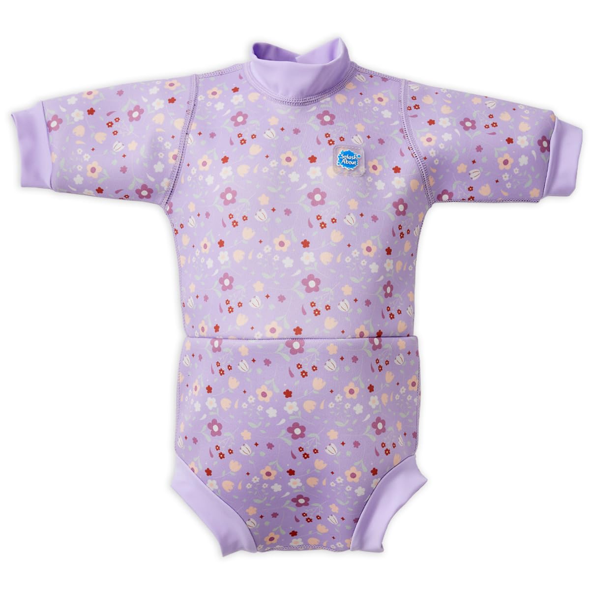 Splash About Happy Nappy Wetsuit, Lilac Spring, 6-14 Months