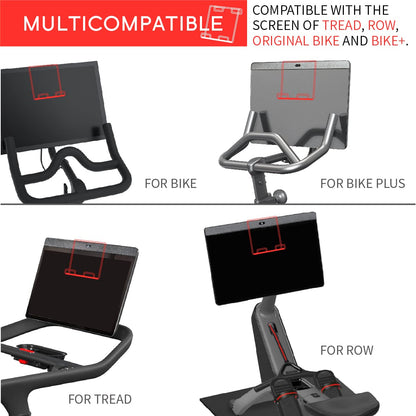 Doubleplus Tablet Holder Compatible with Peloton Bike & Plus & Tread & Row, Accessories Holder for iPad, Tablet Stand Compatible with Myx Bike,Mount for Kindle & eReader, NOT FOR Cross Training Series