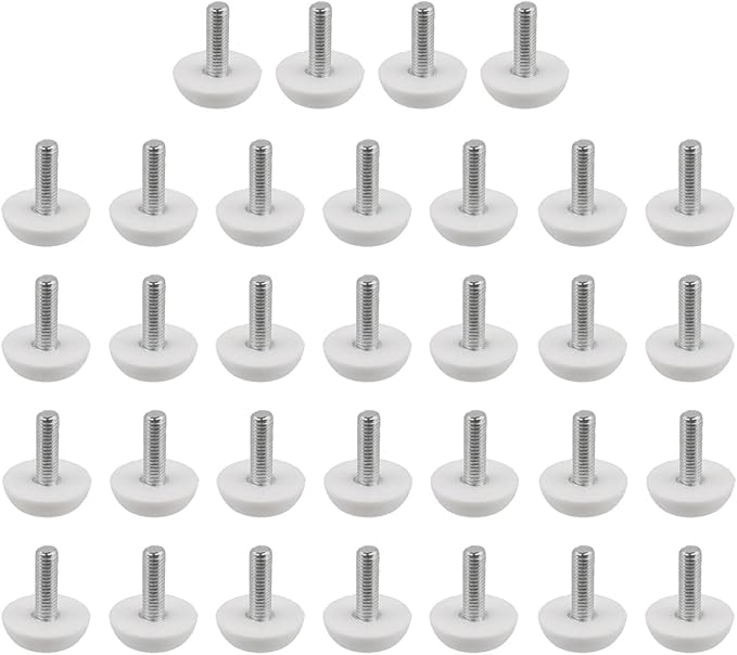 Antrader Furniture Lvelers, M6 x 18mm Table Leg Levelers, Levelling Foot Screw