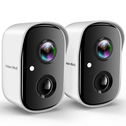 Security Cameras Wireless Outdoor, 2K Battery Powered AI Motion Detection Spotlight Siren Alarm WiFi Surveillance Indoor Home Camera, Color Night Vision, 2-Way Talk, Waterproof, Cloud/SD Storage