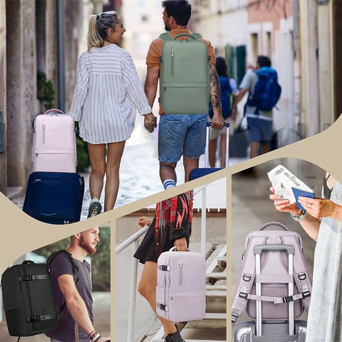 Xkdoai for Ryanair Cabin Bags 40x20x25, Travel Backpack Womens Underseat Cabin Bag Small Hand Luggage Bag Carry-ons Backpack Flight Bag with Bottle Holder