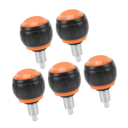 ZAWELIYO Universal Exercise Adjustment Knob Set Smooth Fast Release Versatile Solution for Home Gym Fitness Equipment (Black and Orange)