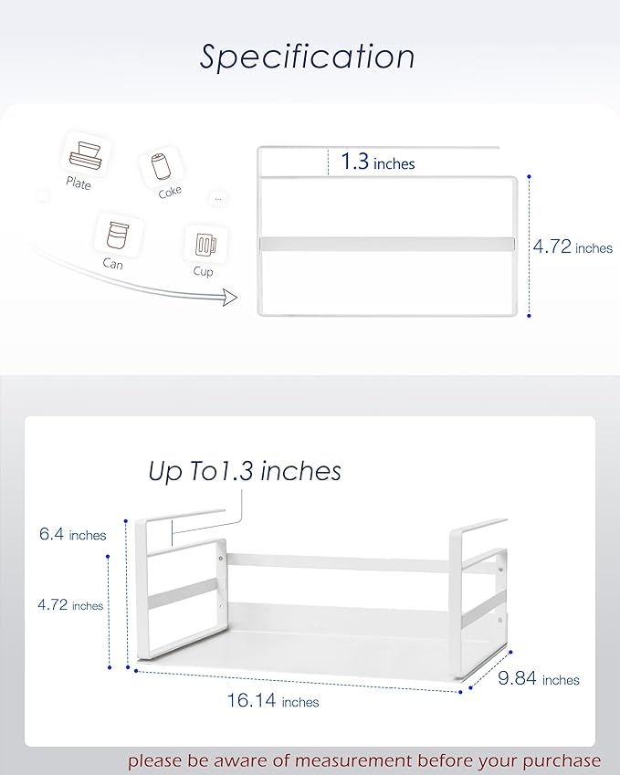 Nxconsu 2Pack Under Shelf Storage Basket Organizer Hanging Holder