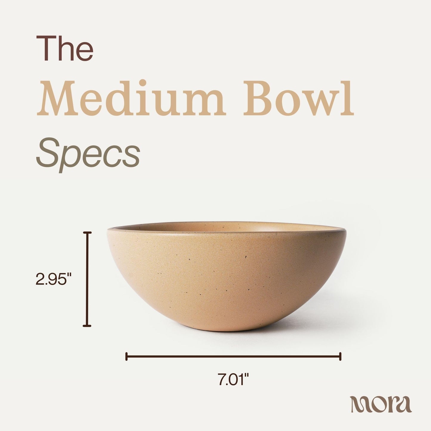 MORA Medium Bowls Set of 4, 28oz Ceramic Pottery Everyday Bowls - Microwave, Oven and Dishwasher Safe - Merrigold