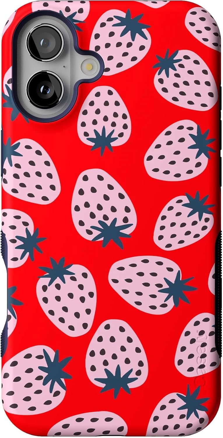 Casely iPhone 16 Plus Case | Blue Stripes | Sunday Best | Compatible with MagSafe | Bold Protective Design