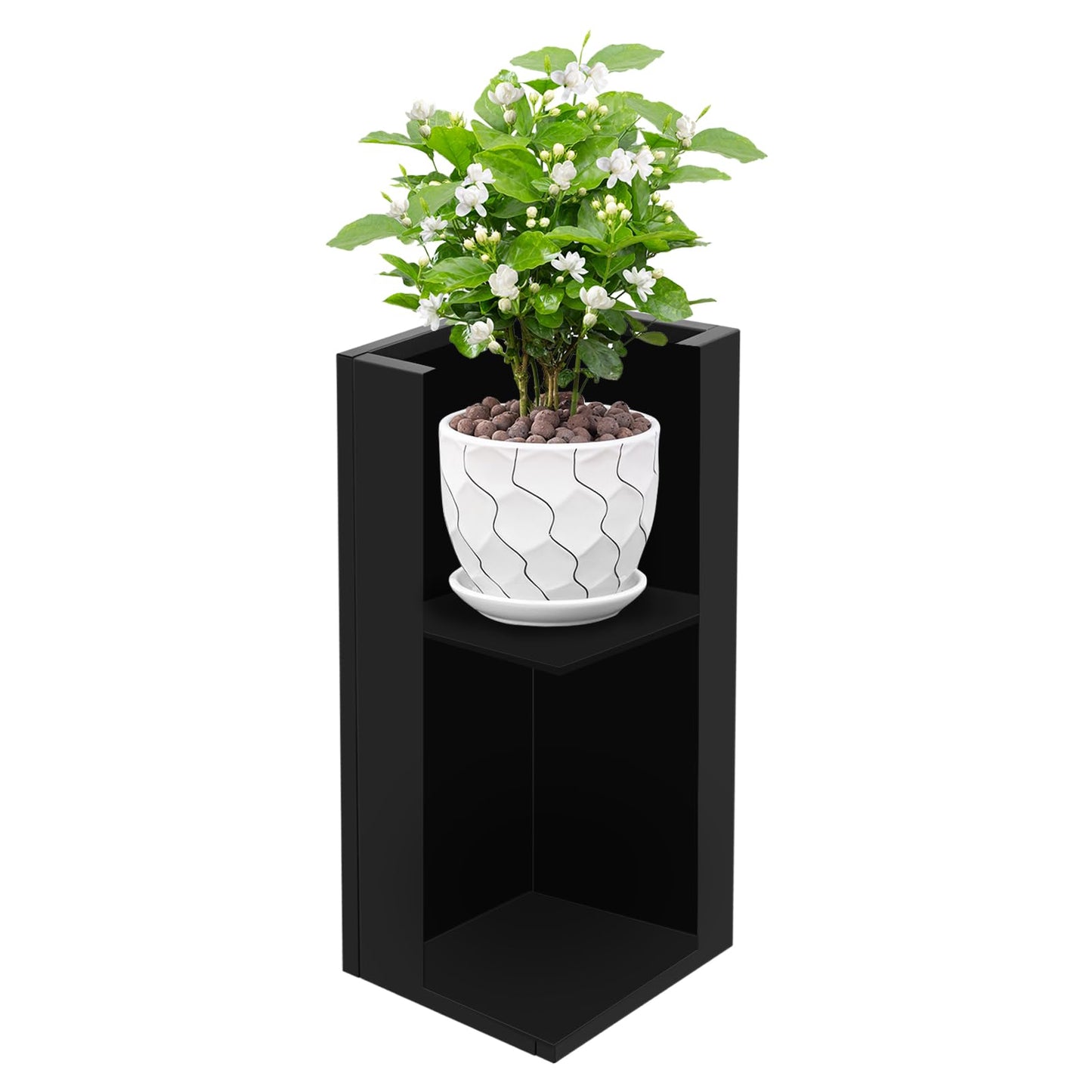 YSLoccbac Metal Planter Box 30x12x12in Tall, Rectangular Planter with Removable Insert Shelf, Outdoor Patio Garden Container for Flowers Vegetables Herbs, Steel Raised Bed