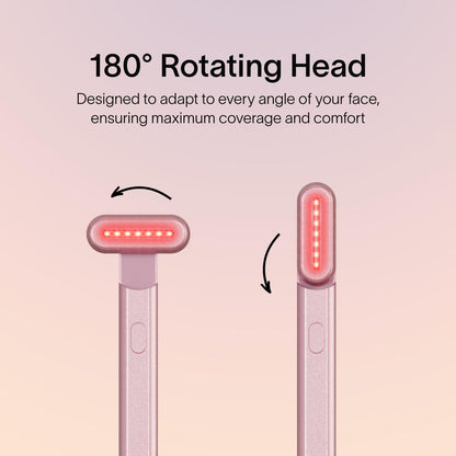 Solawave Skincare Wand & Serum – 4-in-1 Galvanic Current, Face Massager, & Red Light Therapy Wand – 1 Oz Activating Serum for Anti-Aging, Wrinkle Reduction, Face Lift & Hyperpigmentation Skin Care