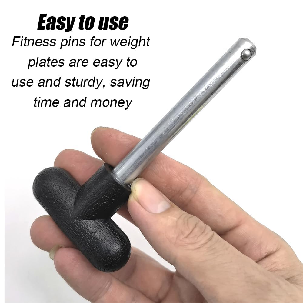 Weight Stack Pin, Heavy Duty Pin Tensile 3/8 Inch Diameter 6 Inch Locking Space, Universal Workout Equipment Weight Stack Selector Pin or Home Gym Exercise Machine Accessories, 1Pack