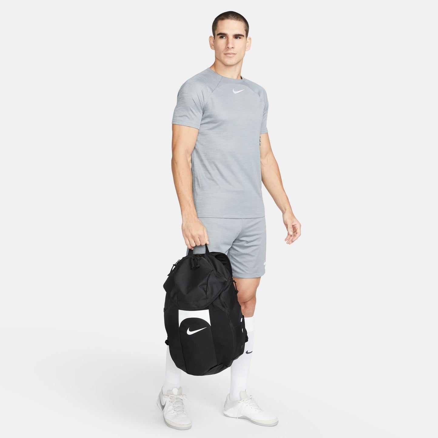 Nike DV0761-011 NK ACDMY TEAM BKPK 2.3 Sports backpack Unisex Adult BLACK/BLACK/WHITE Size 1SIZE