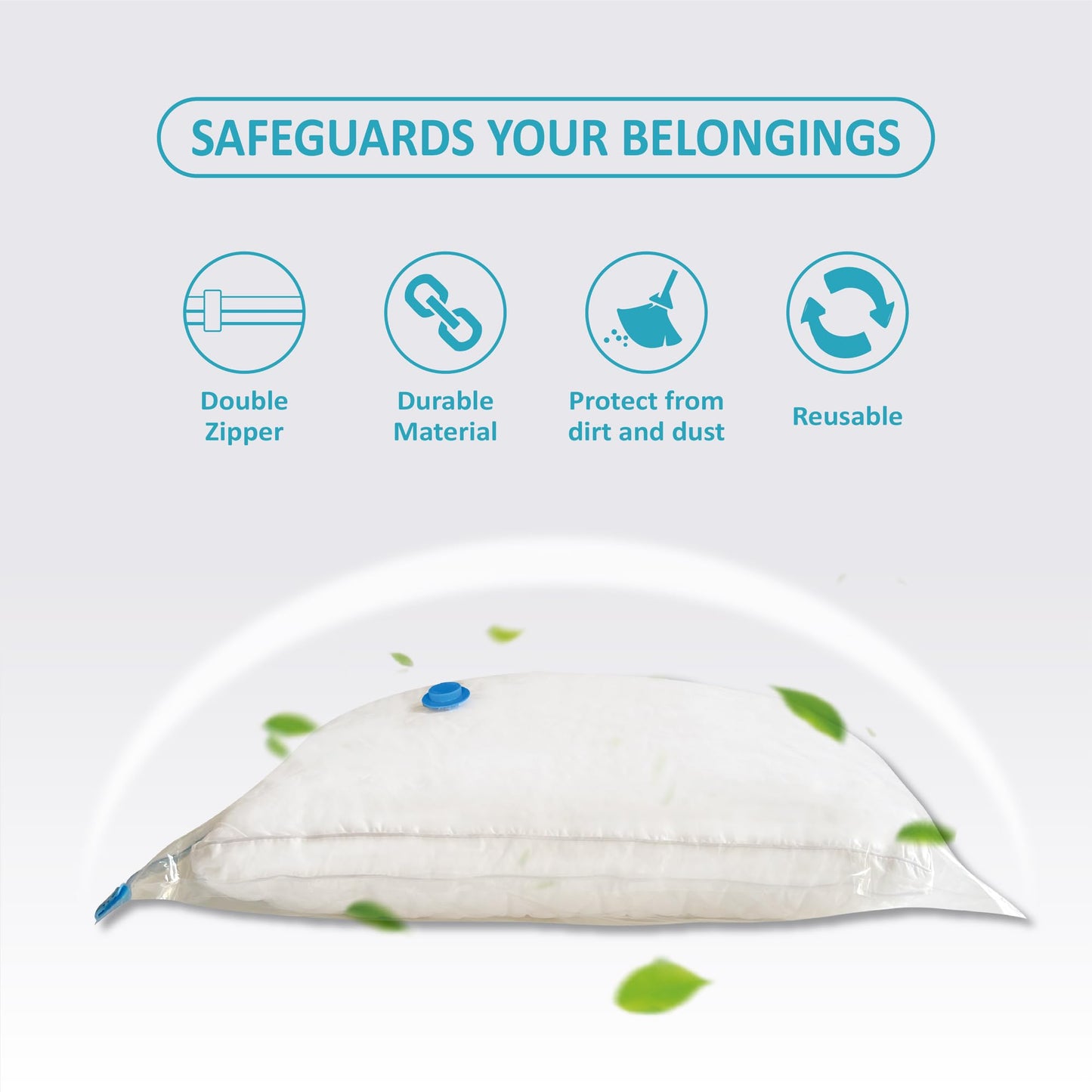 Vacuum Storage Bags with Electric Pump, 10 Jumbo Space Saver Bags Vacuum Seal Bags with Pump, Space, Vacuum Sealer Bags for Clothes, Comforters, Blankets, Bedding