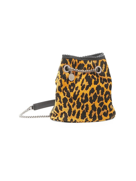 Stella McCartney, Leopard Jacquard Bucket Bag, Leopard