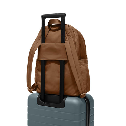 Away Featherlight Large Backpack for Travel & Work - Ergonomic Lightweight Bag with 16 Inch Laptop Sleeve, Passport Pocket & Trolley Sleeve, Amaro Brown